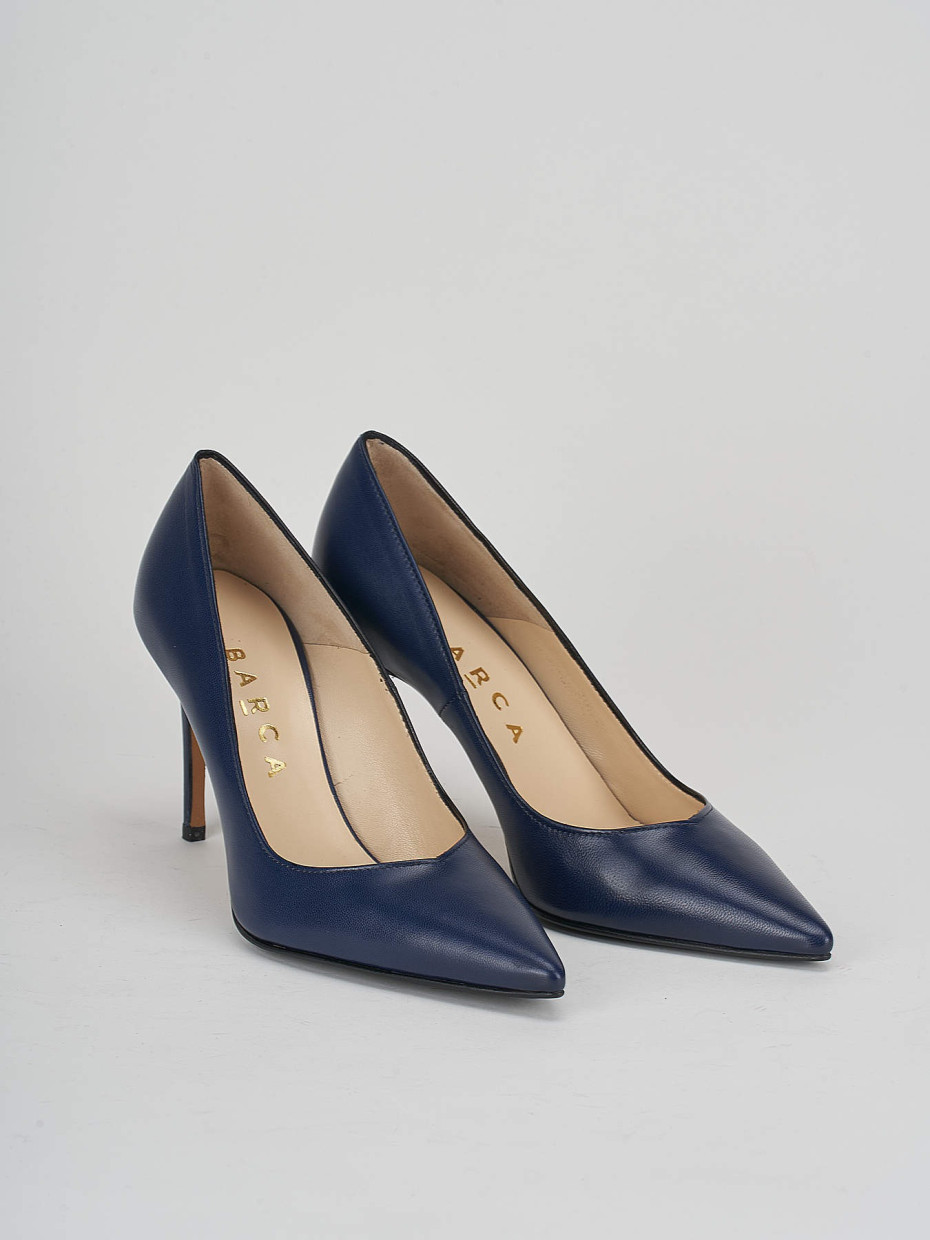 Decollete pelle blu 2025