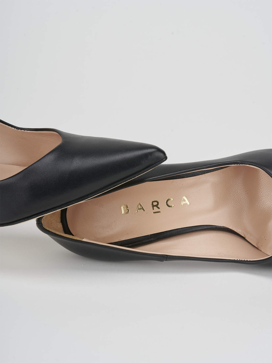 Decoltè tacco 9 cm nero pelle