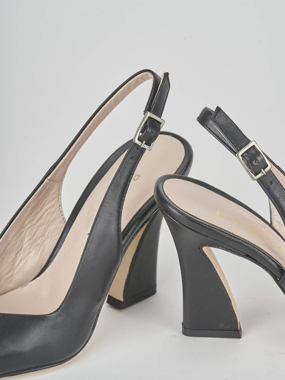 Pumps heel 10 cm black leather