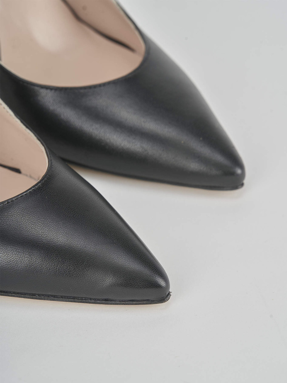 Pumps heel 10 cm black leather