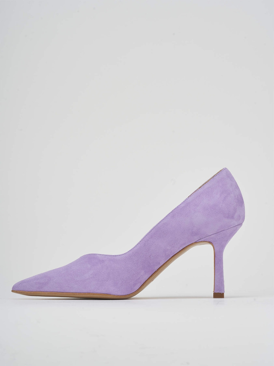 Pumps heel 7 cm pink suede