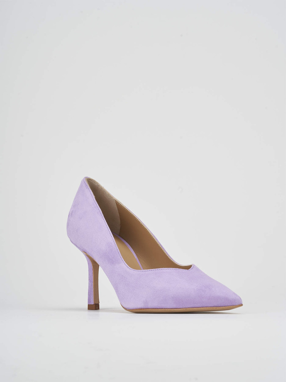 Pumps heel 7 cm pink suede