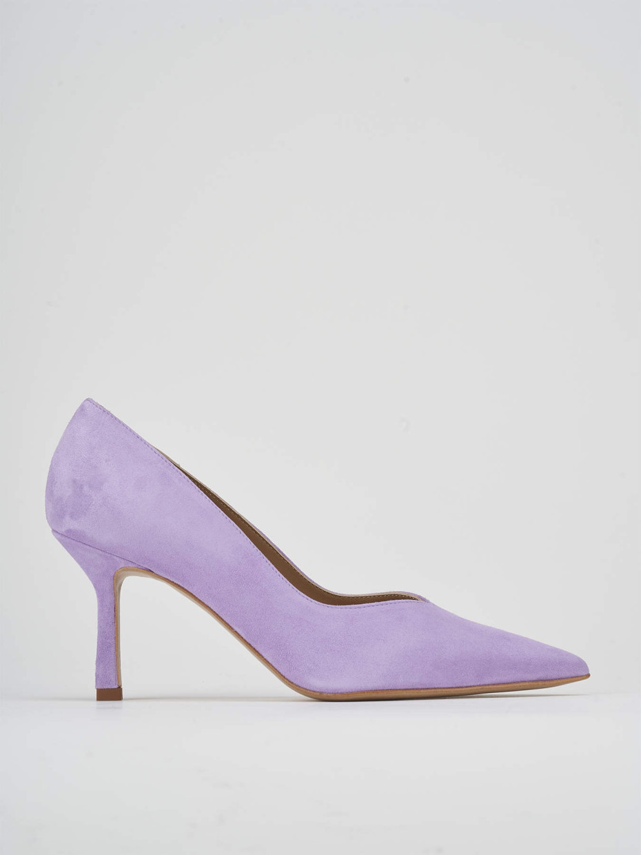 Pumps heel 7 cm pink suede