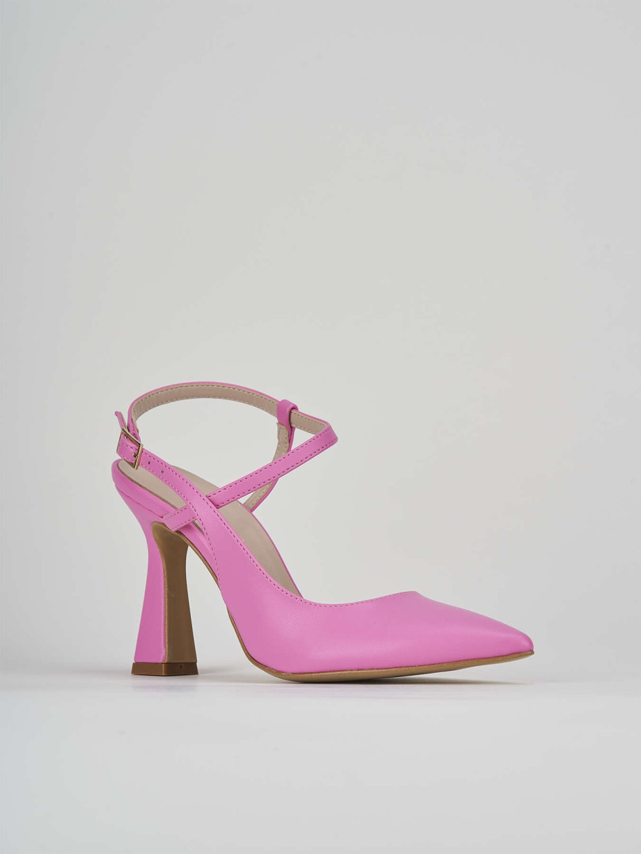 Pumps heel 9 cm pink leather