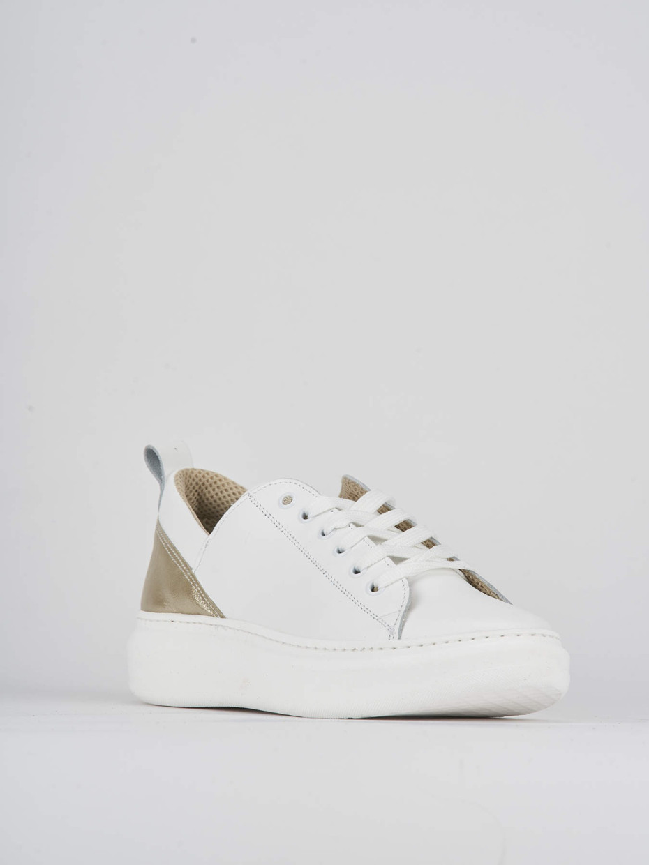 Sneakers pelle bianco