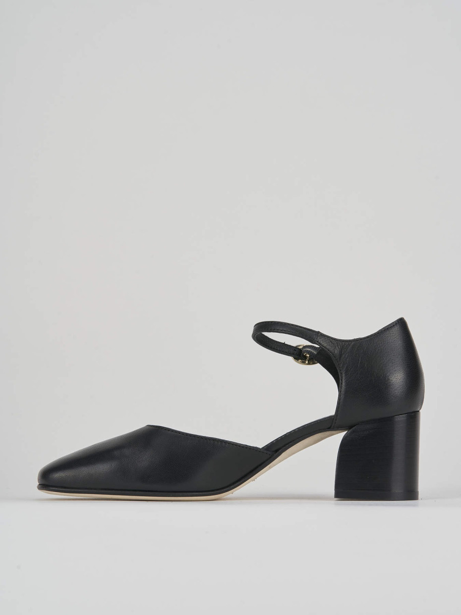 Pumps heel 7 cm black leather