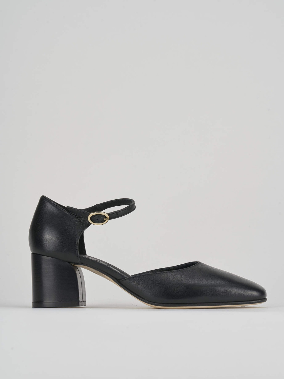 Pumps heel 7 cm black leather