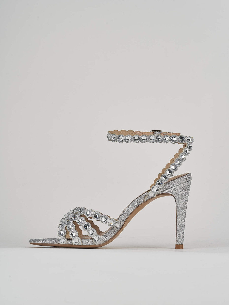 Sandali con deals tacco glitter