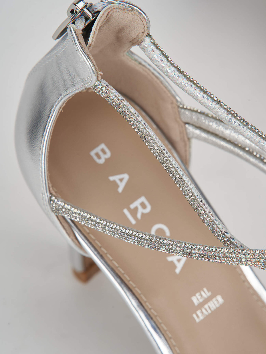 Real clearance silver sandals