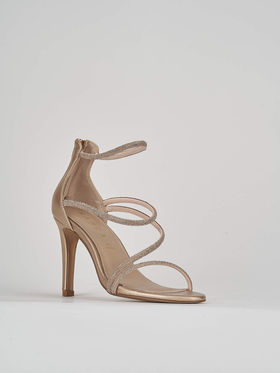 Sandali tacco oro outlet rosa