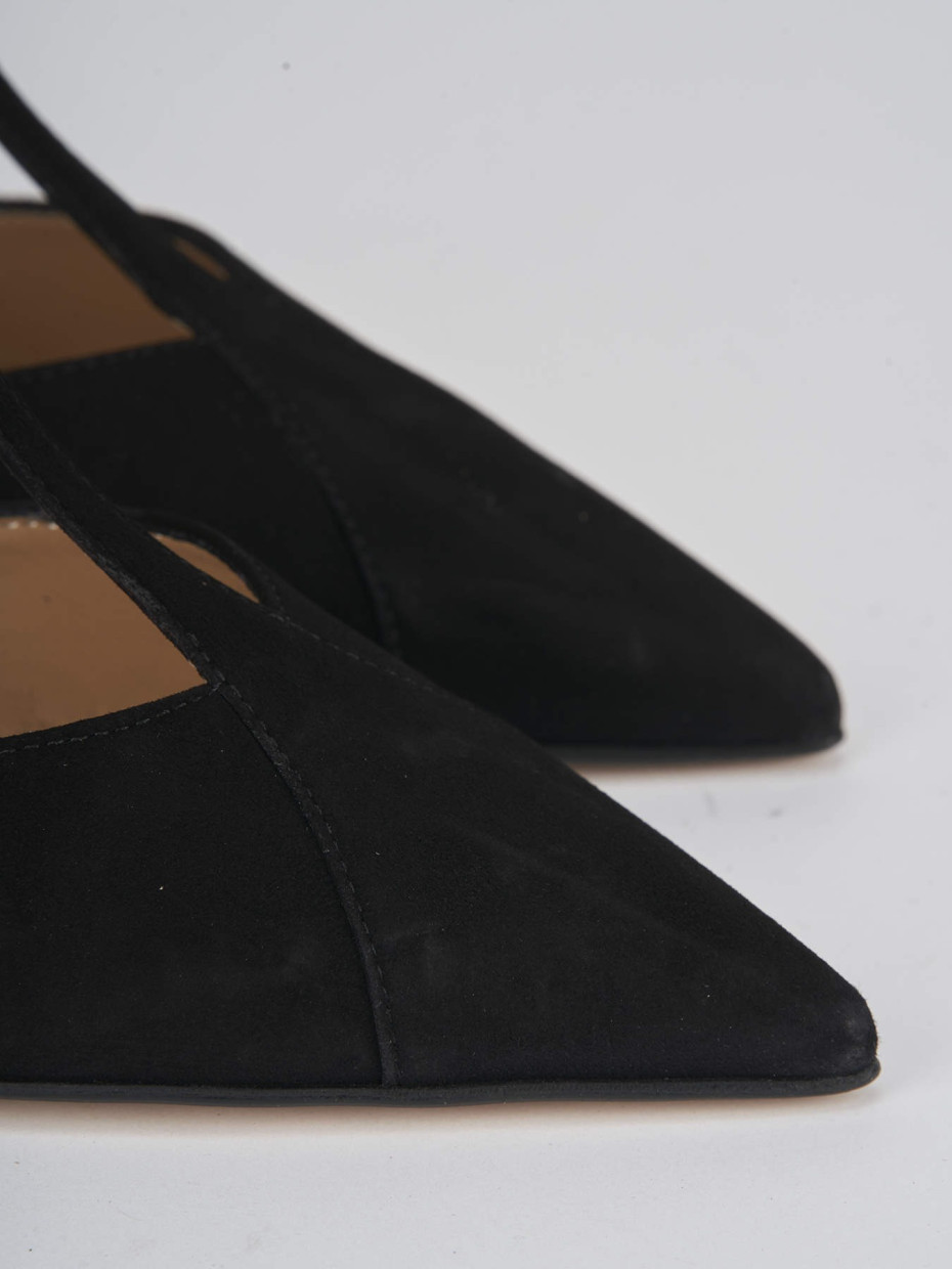 Pumps heel 8 cm black suede
