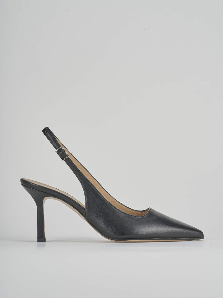 Pumps heel 8 cm black leather