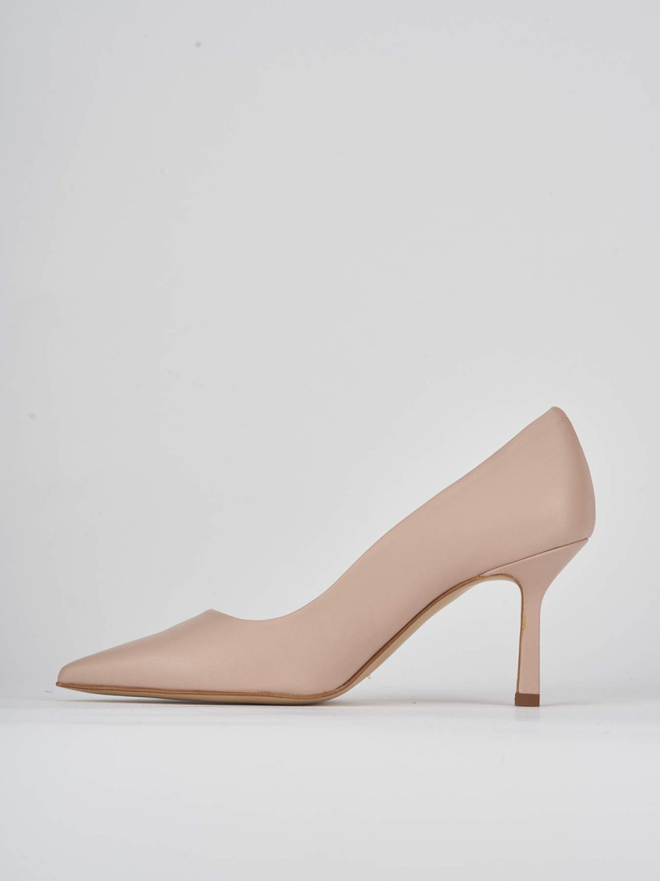 Pumps heel 7 cm pink leather