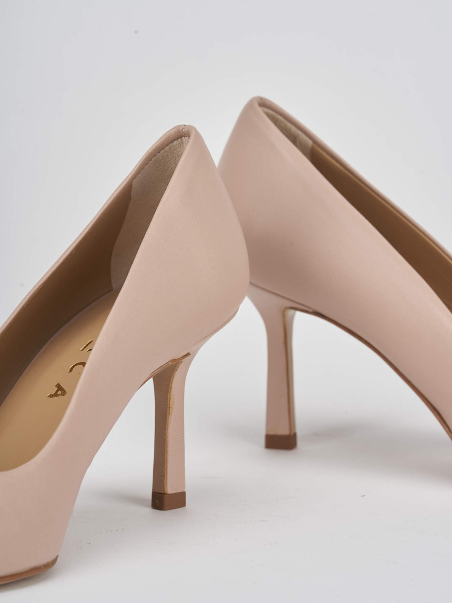Pumps heel 7 cm pink leather