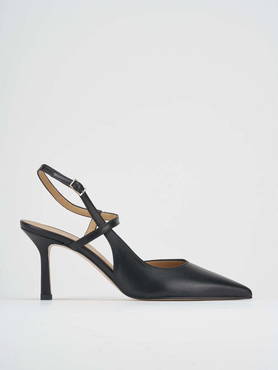 Pumps heel 7 cm black leather