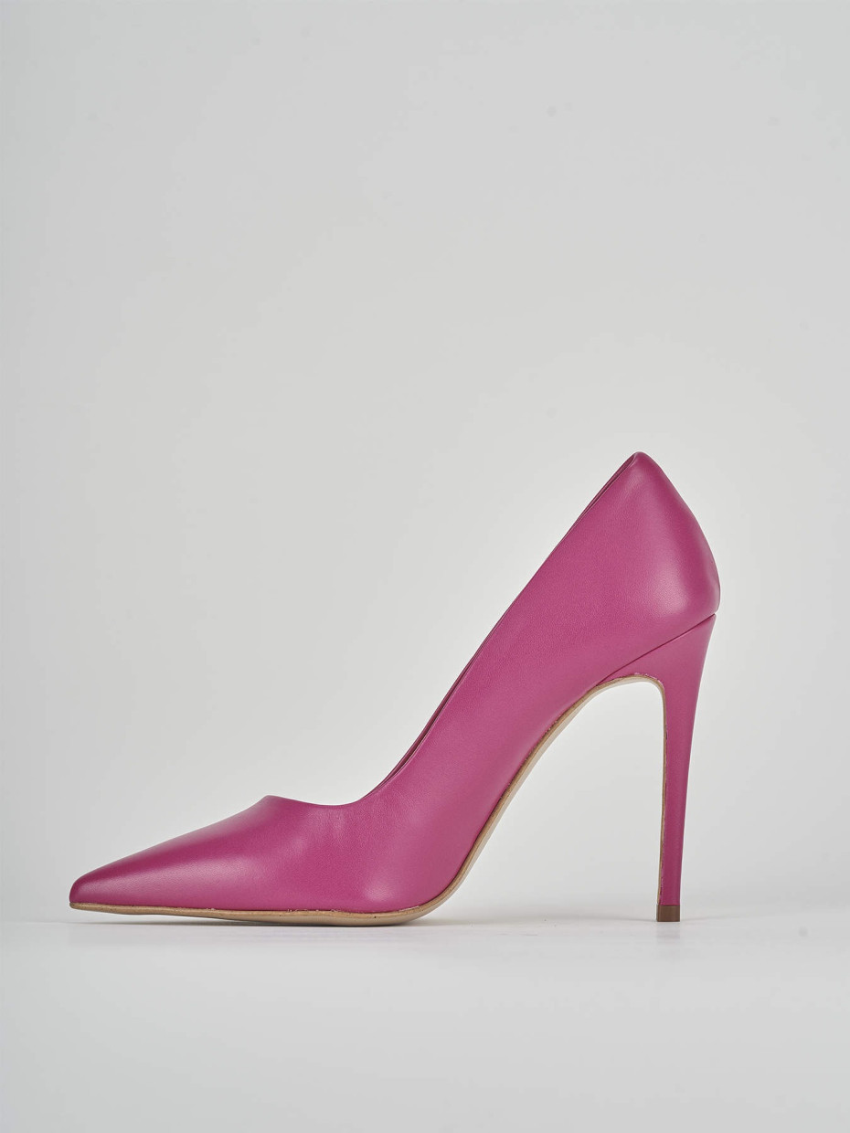 Décolleté e slingback tacco 11cm pelle rosa