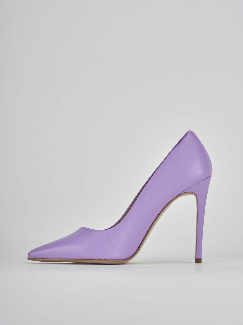 Décolleté e slingback tacco 10cm pelle rosa