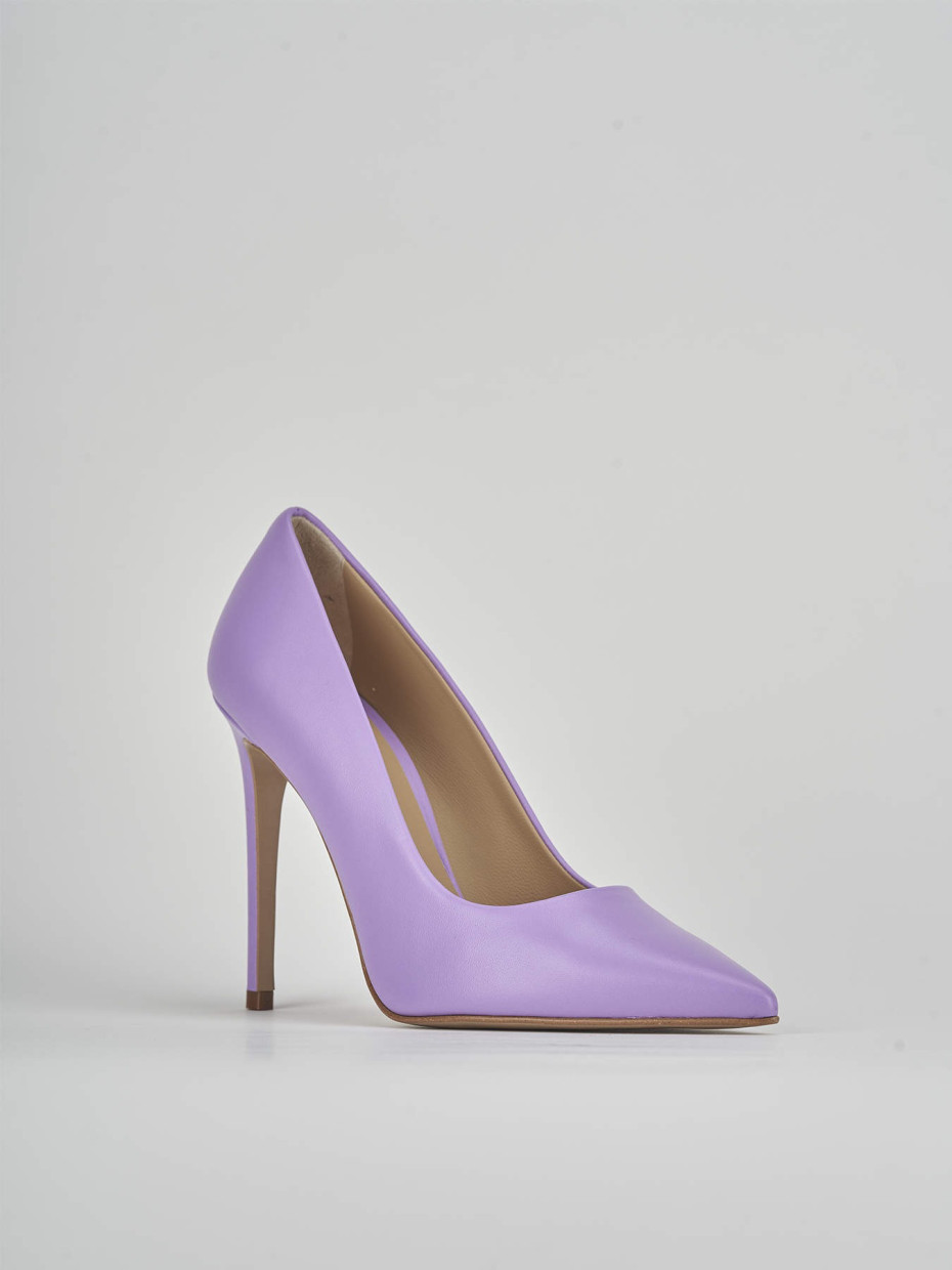 Pumps heel 10 cm pink leather