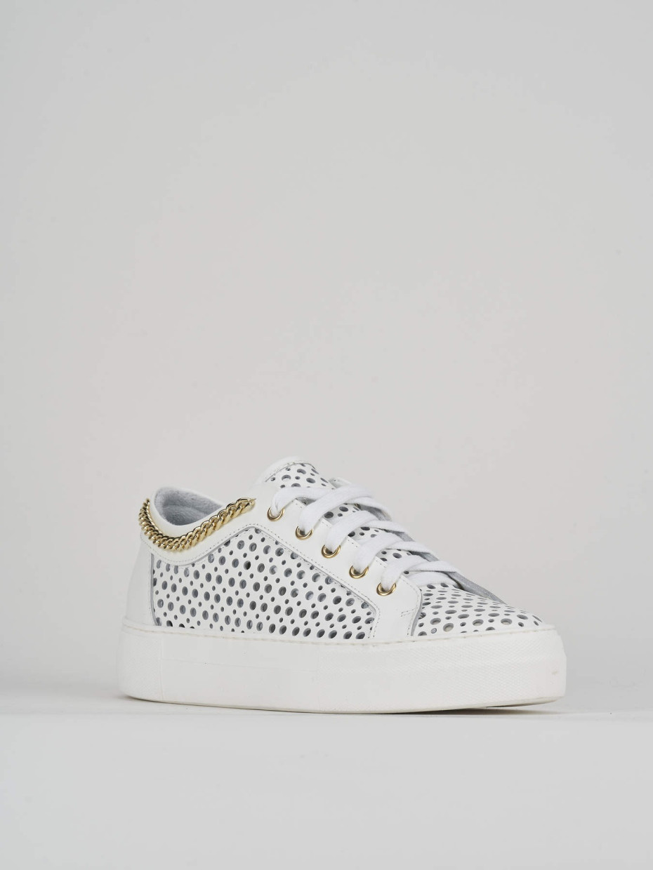 Sneakers pelle bianco