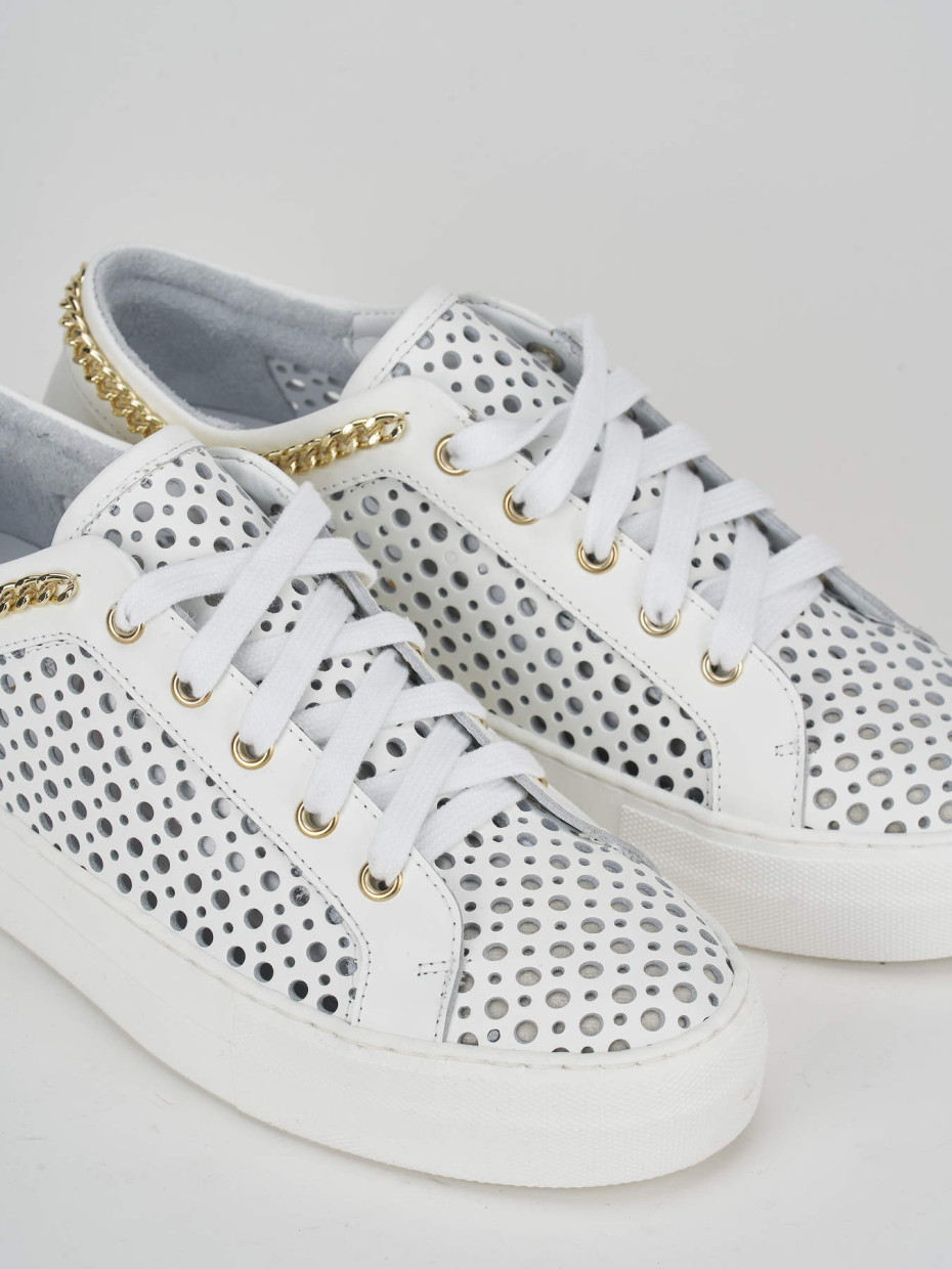 Sneakers pelle bianco