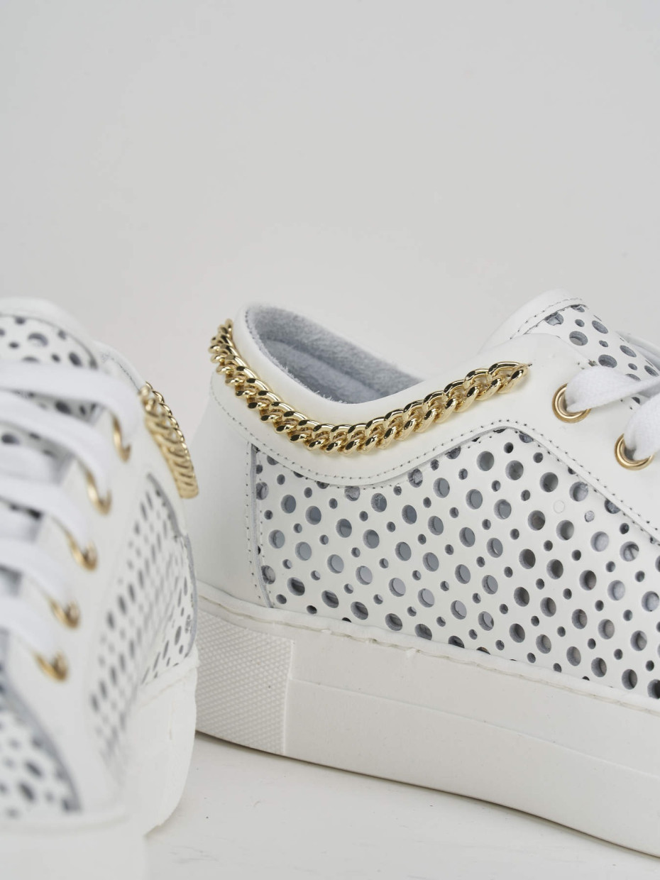 Sneakers pelle bianco