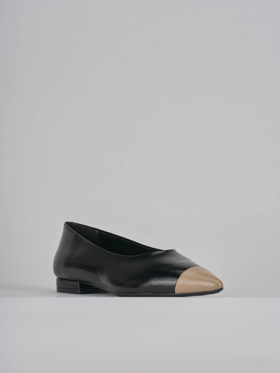 Ballerine tacco 1cm vernice nero