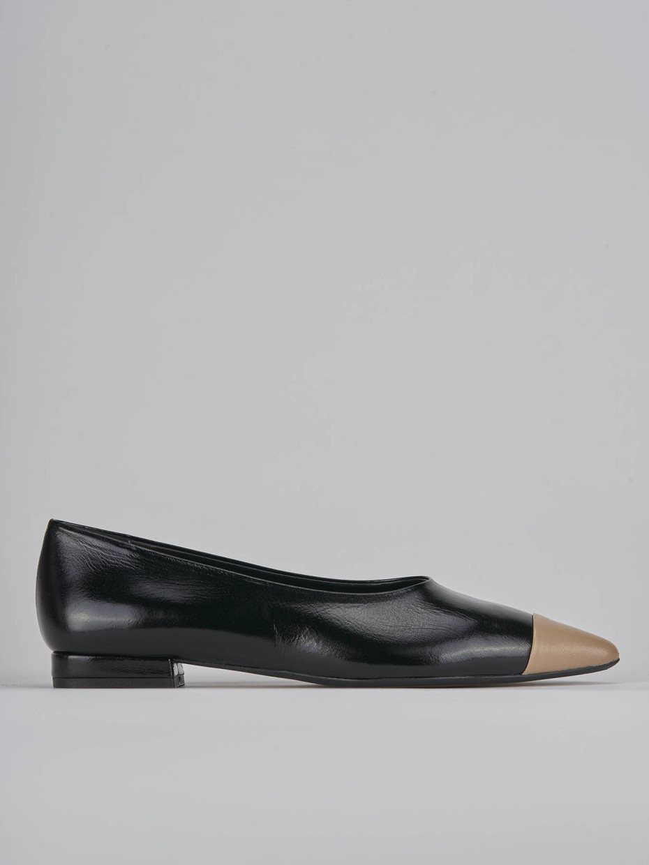 Ballerine tacco 1cm vernice nero