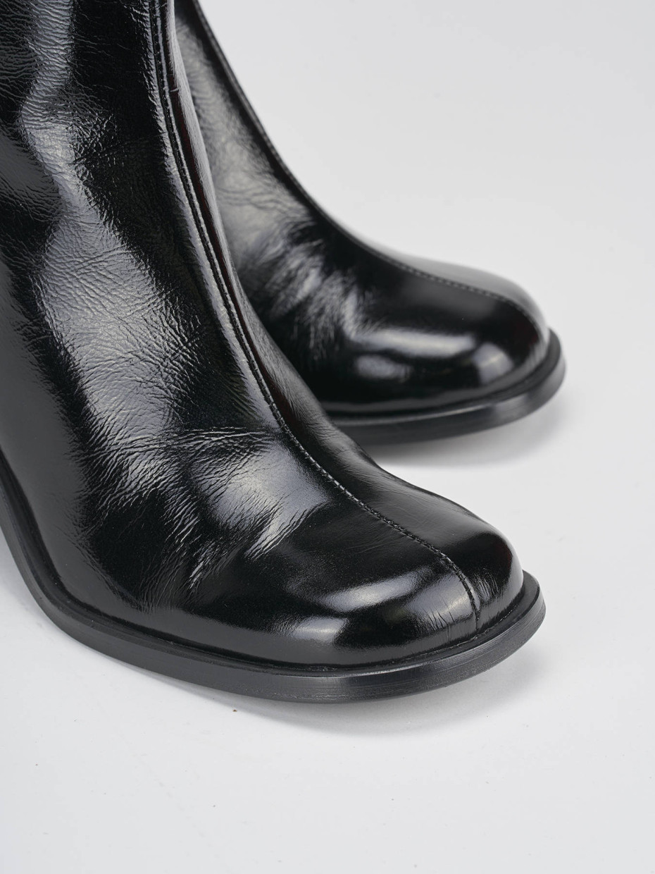 Stivaletti tacco 8cm vernice nero Barca Stores