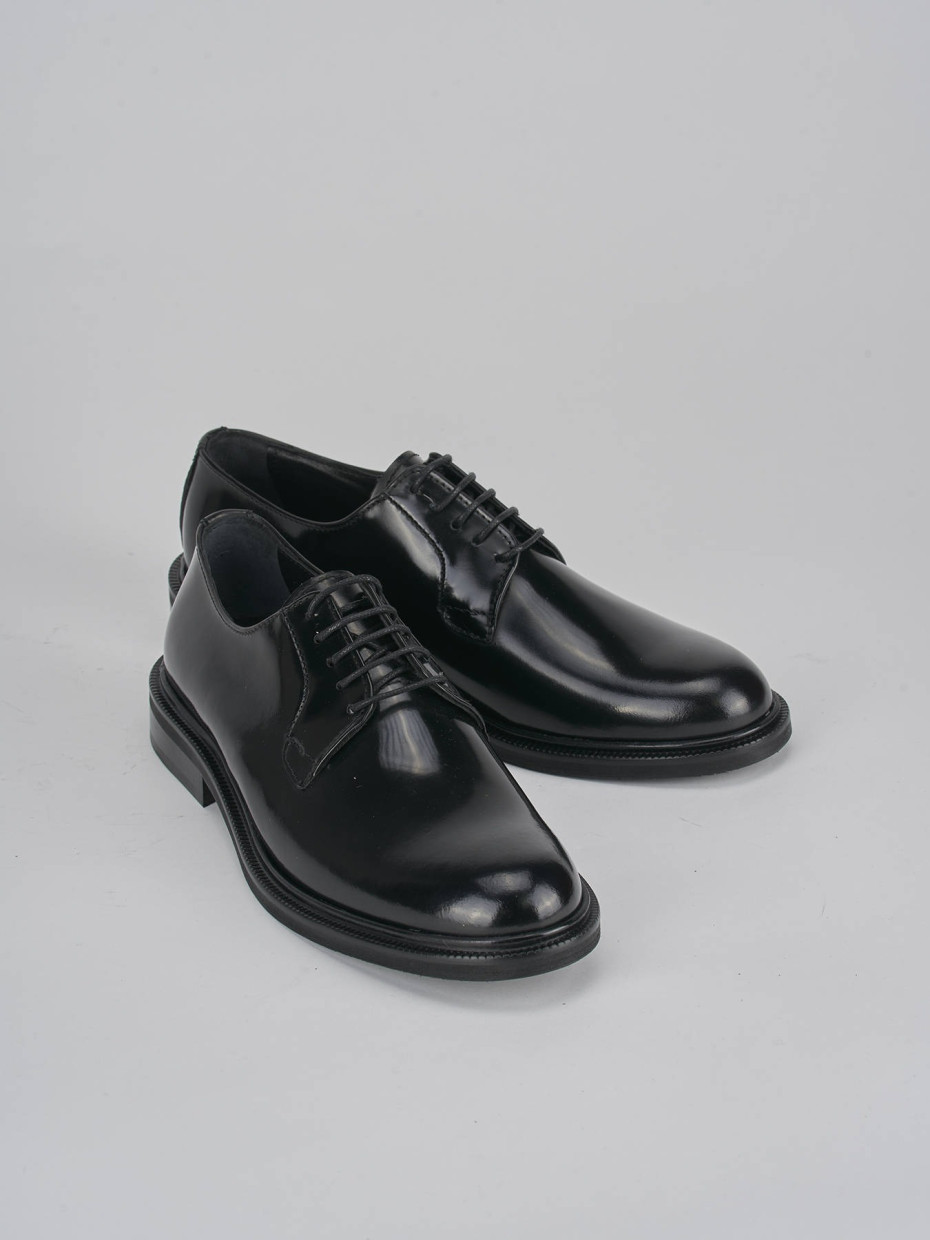Lace up black leather shoes online