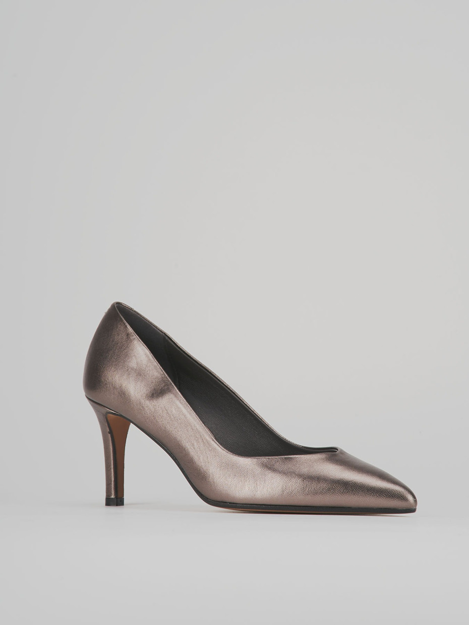 D collet tacco 7cm pelle beige Barca Stores