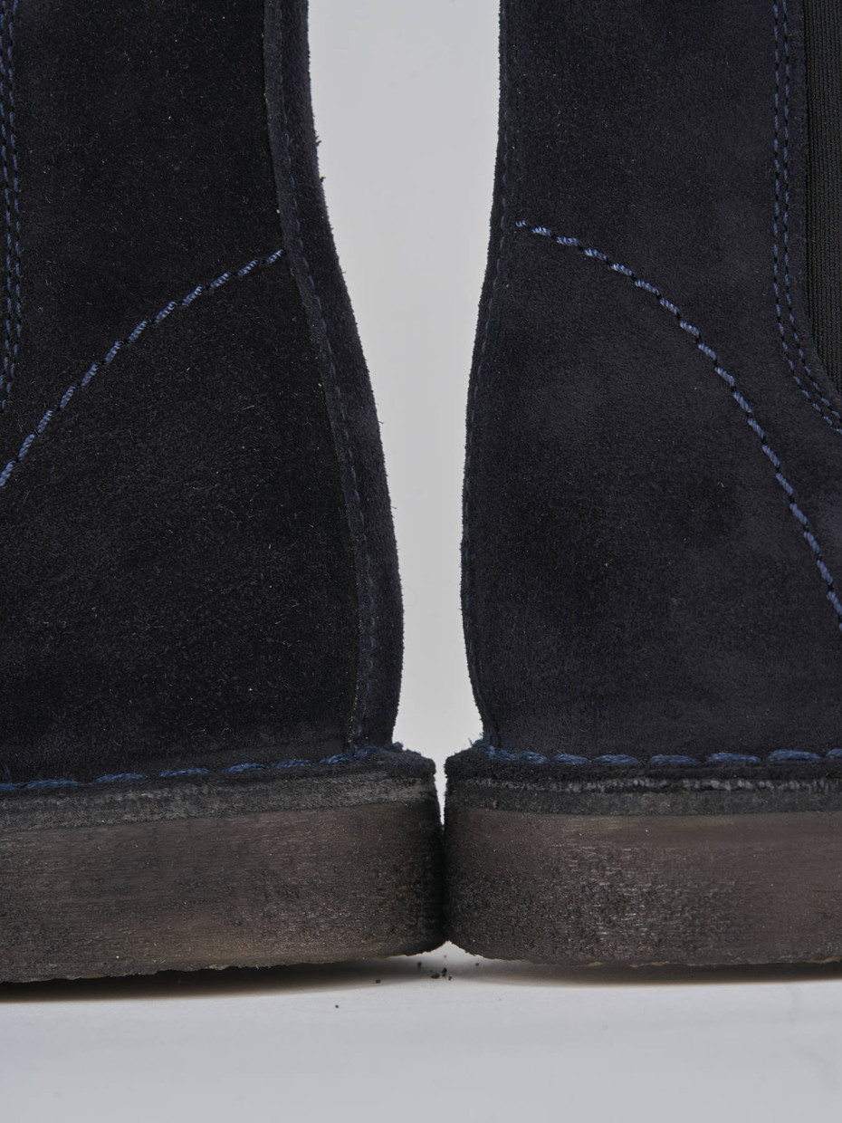 Ankle boots blu suede