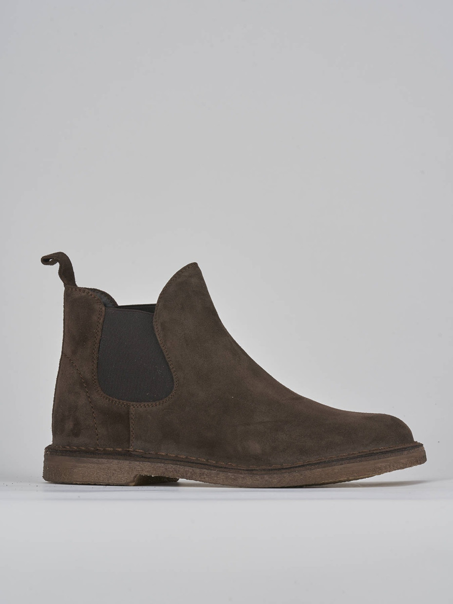 Ankle boots dark brown suede