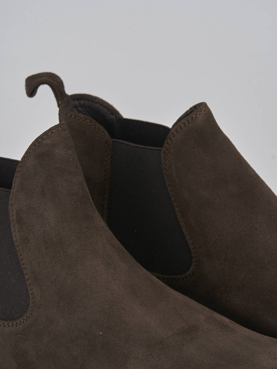 Ankle boots dark brown suede