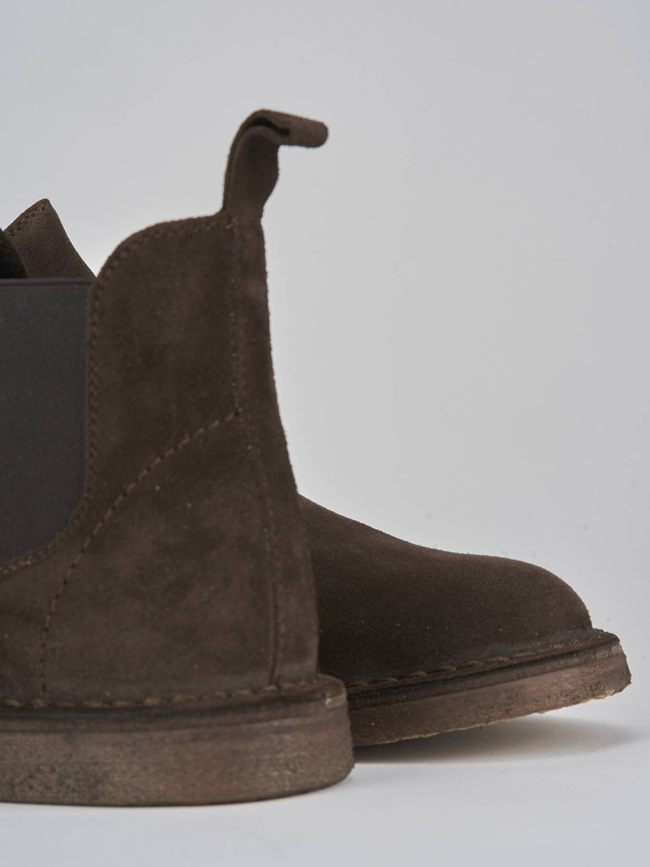 Ankle boots dark brown suede