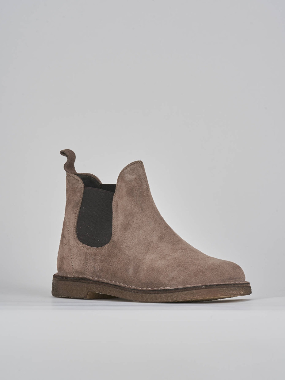 Ankle boots beige suede