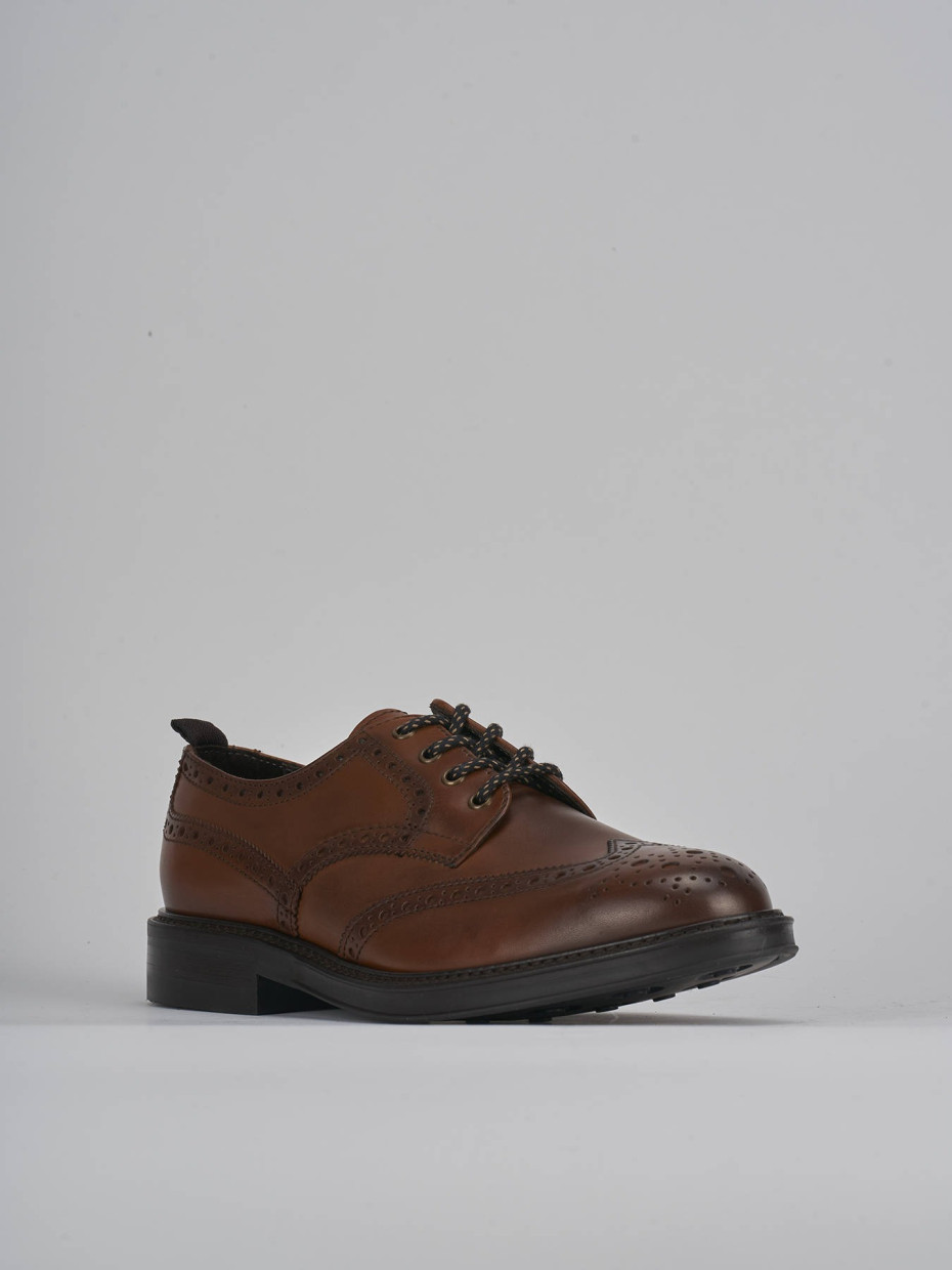 Lace-up shoes brown leather