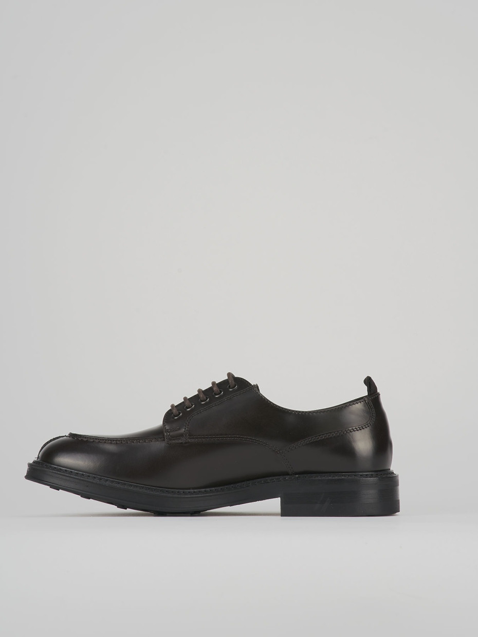 Lace-up shoes dark brown leather