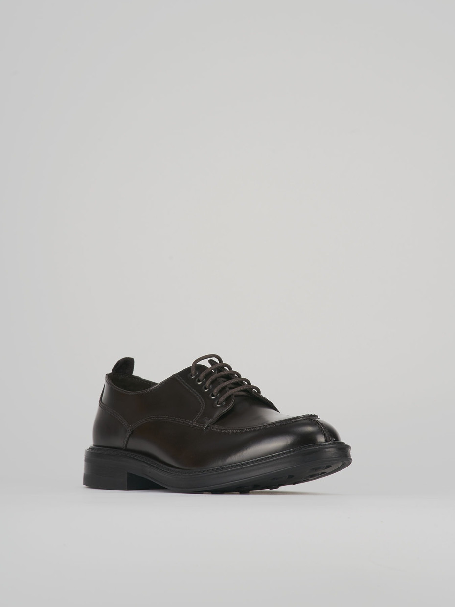 Lace-up shoes dark brown leather