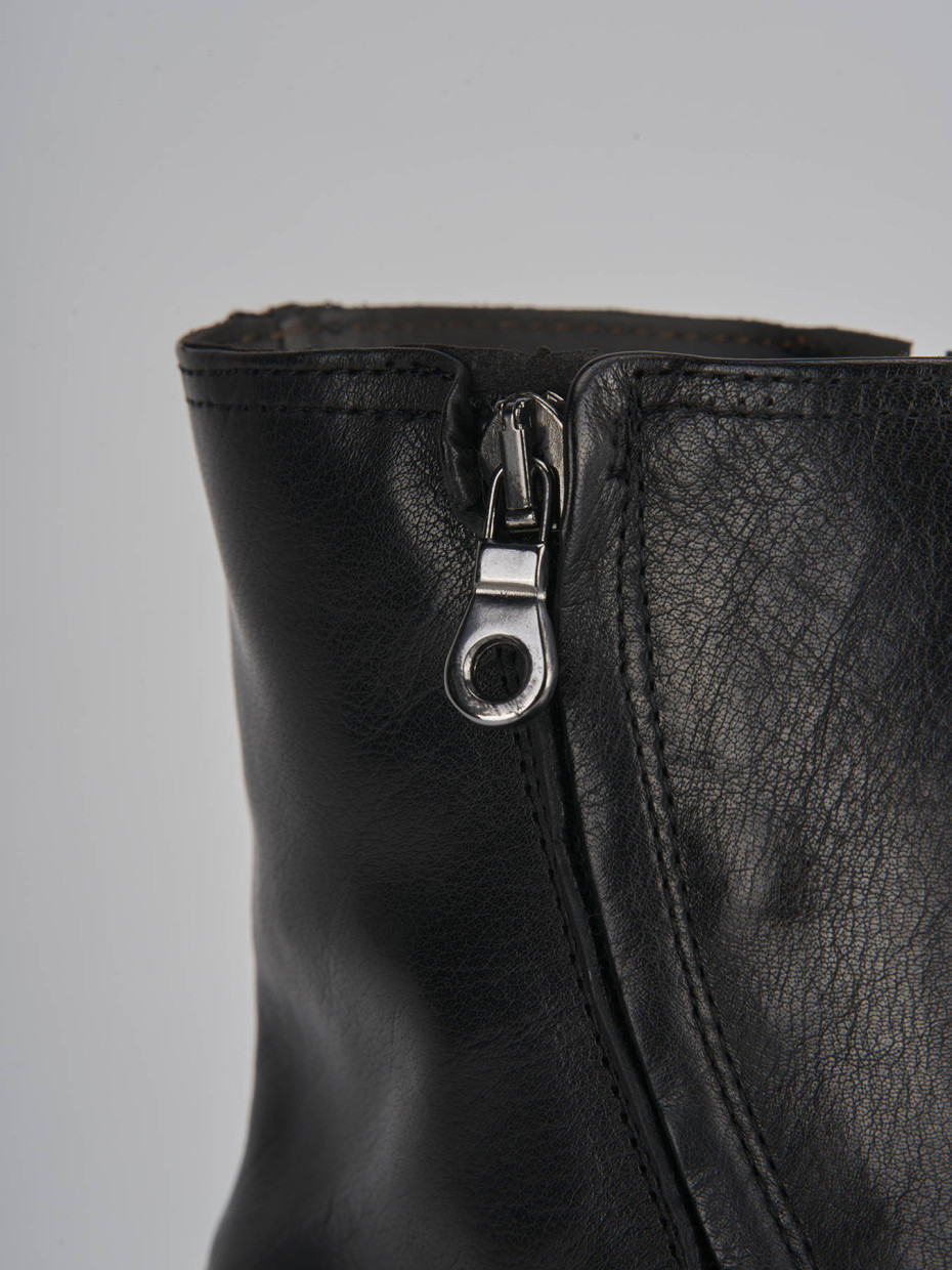 Ankle boots black leather