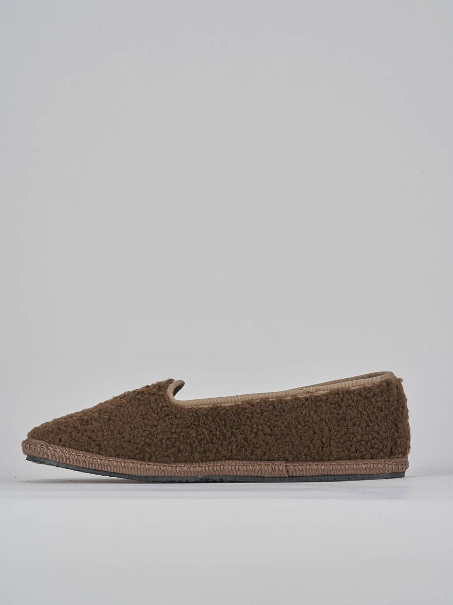 Ballerine tacco 1cm tessuto marrone Barca Stores