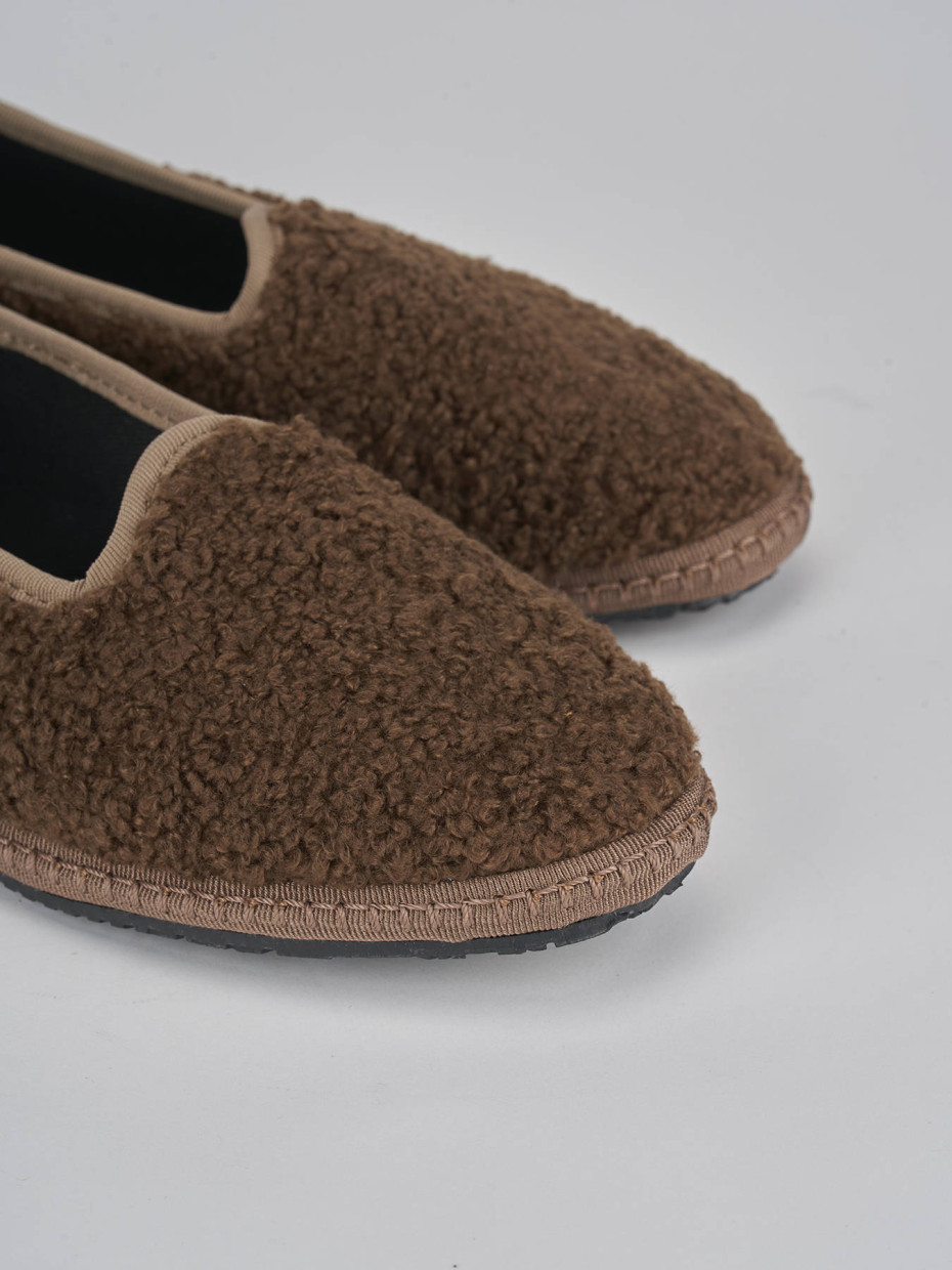 Ballerine tacco 1cm tessuto marrone Barca Stores