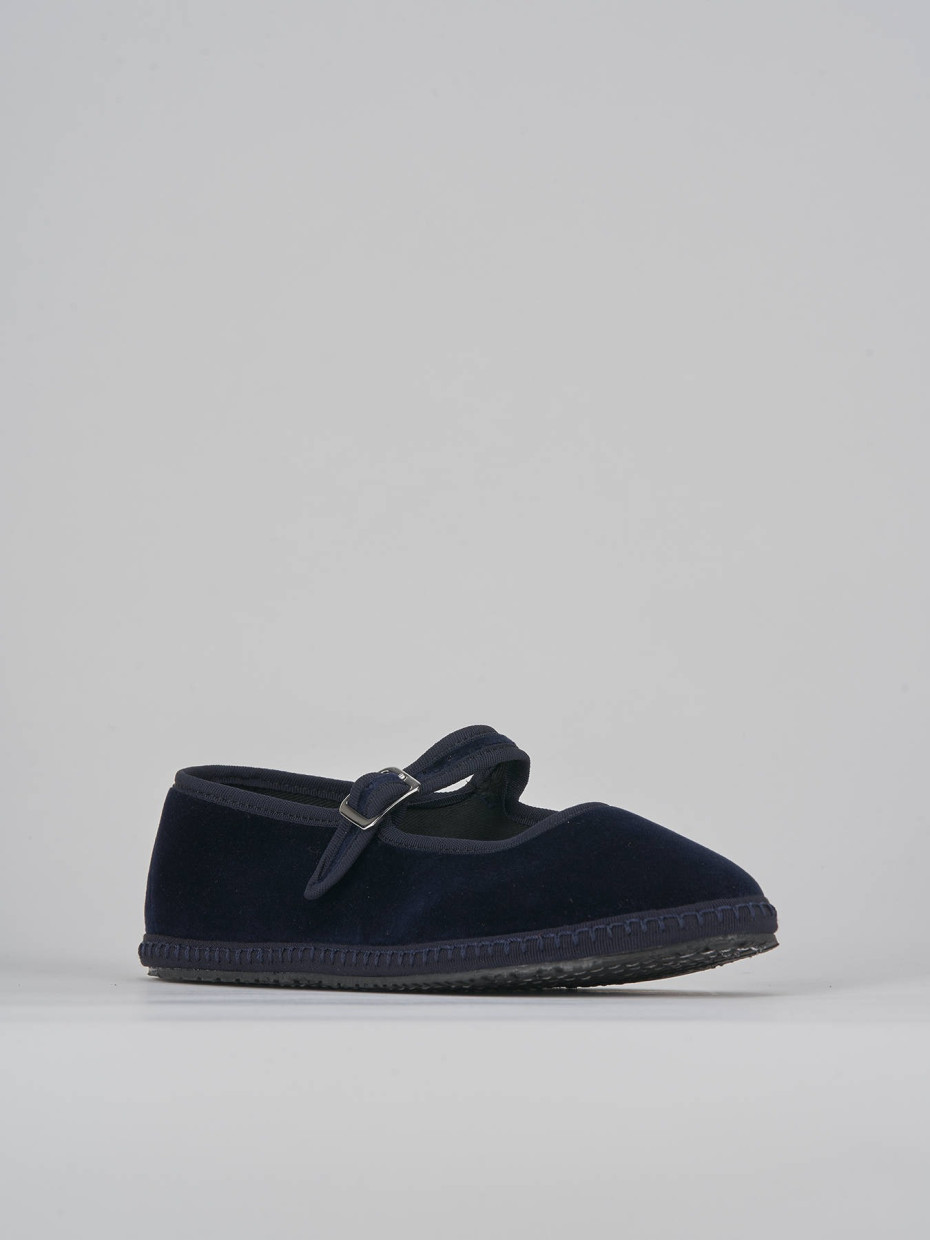 Ballerine velluto blu hotsell