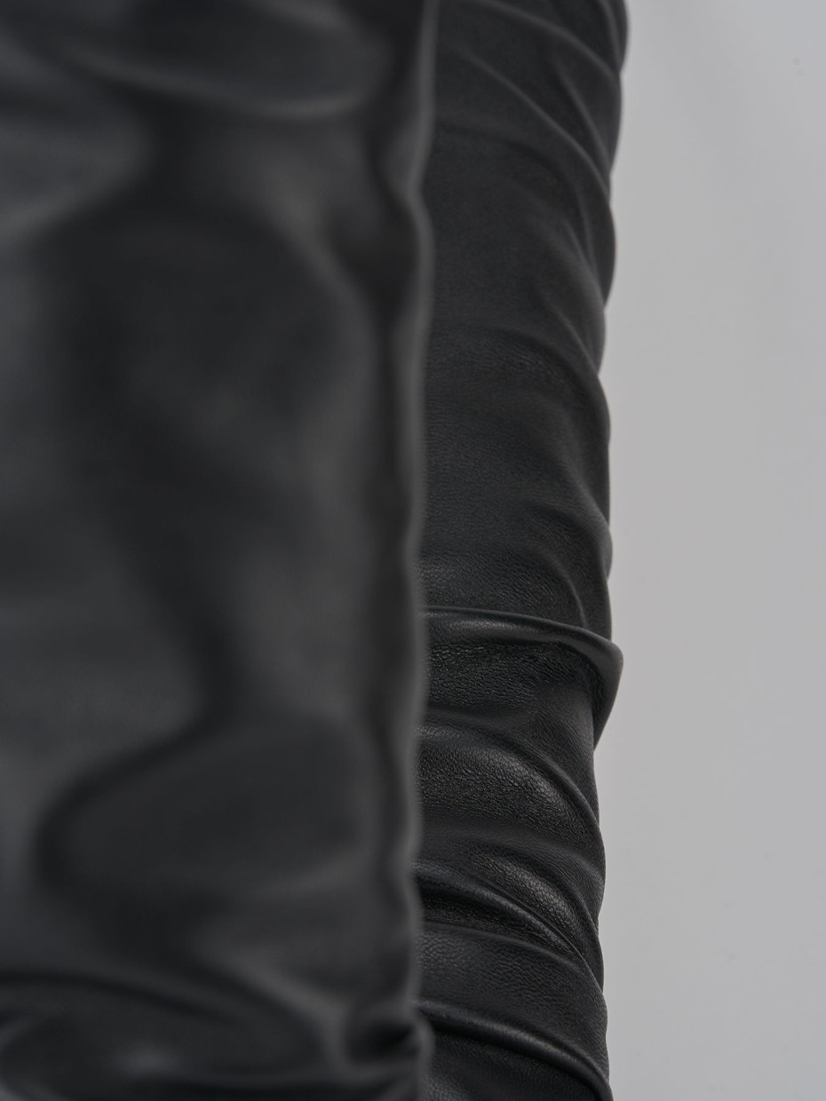Stivali tacco 9cm pelle nero