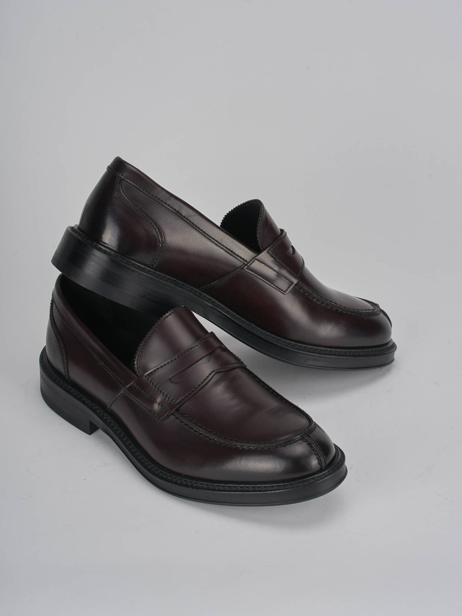 Loafers bordeaux leather