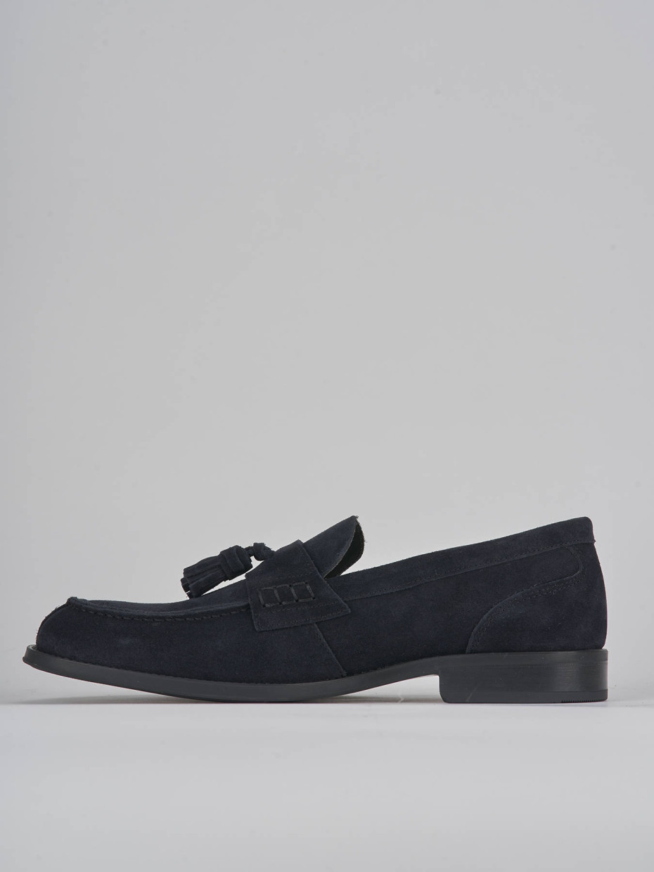 Loafers blu suede