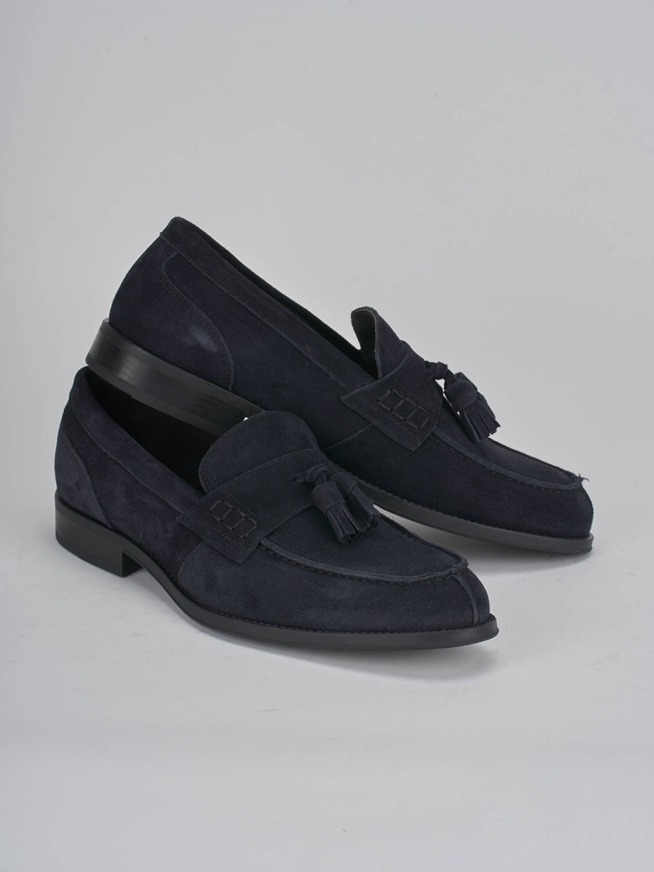 Loafers blu suede