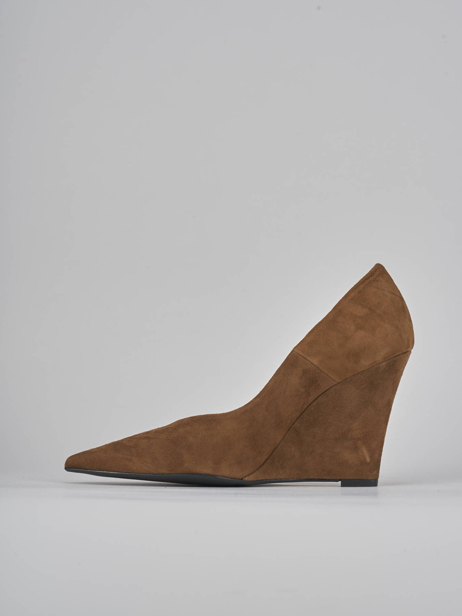 Pumps heel 9 cm brown suede