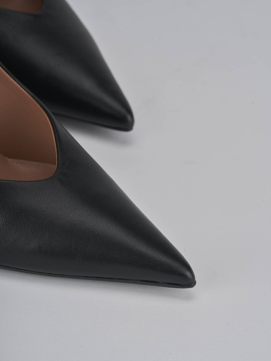 Pumps heel 9 cm black leather