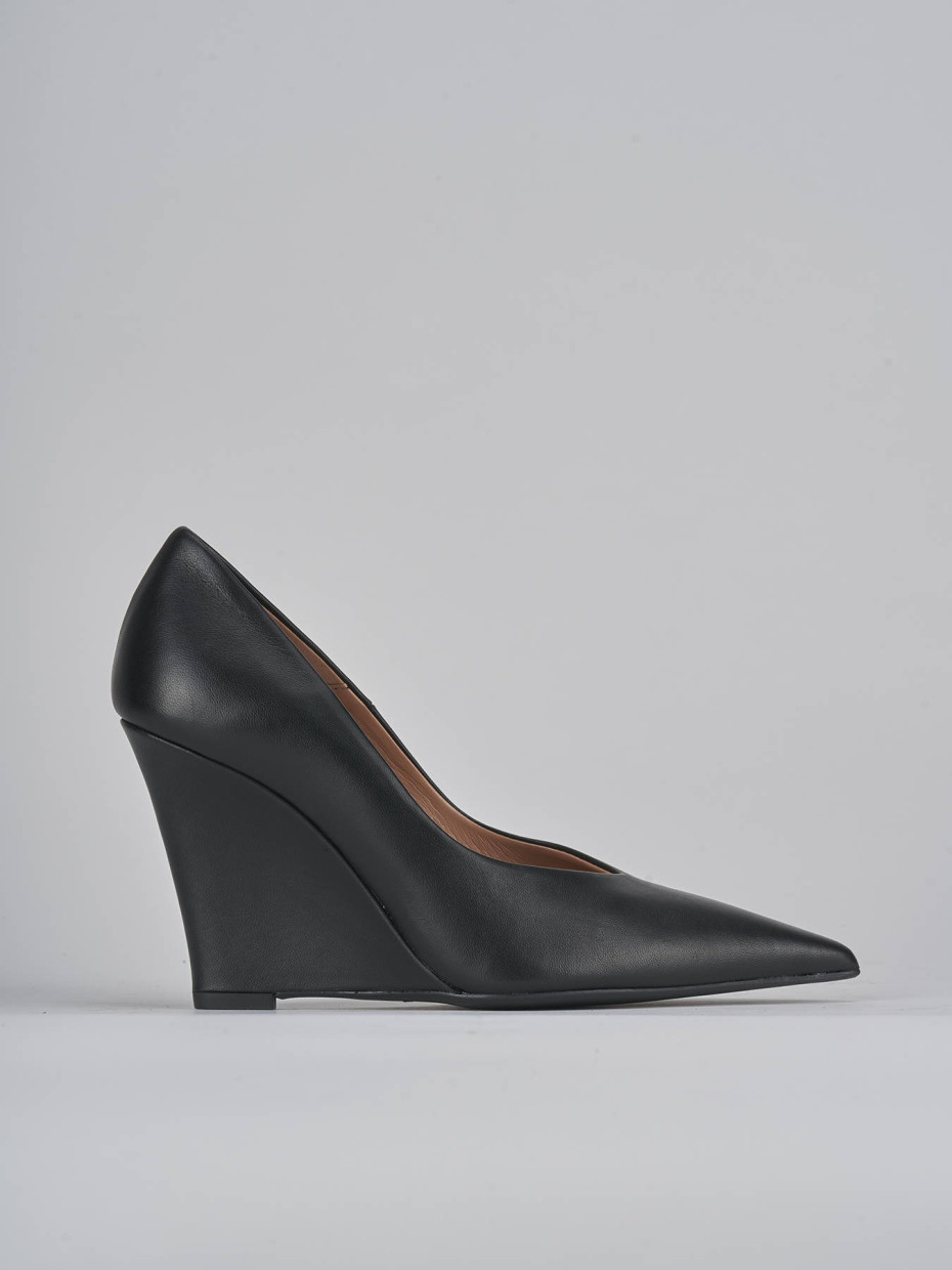Pumps heel 9 cm black leather