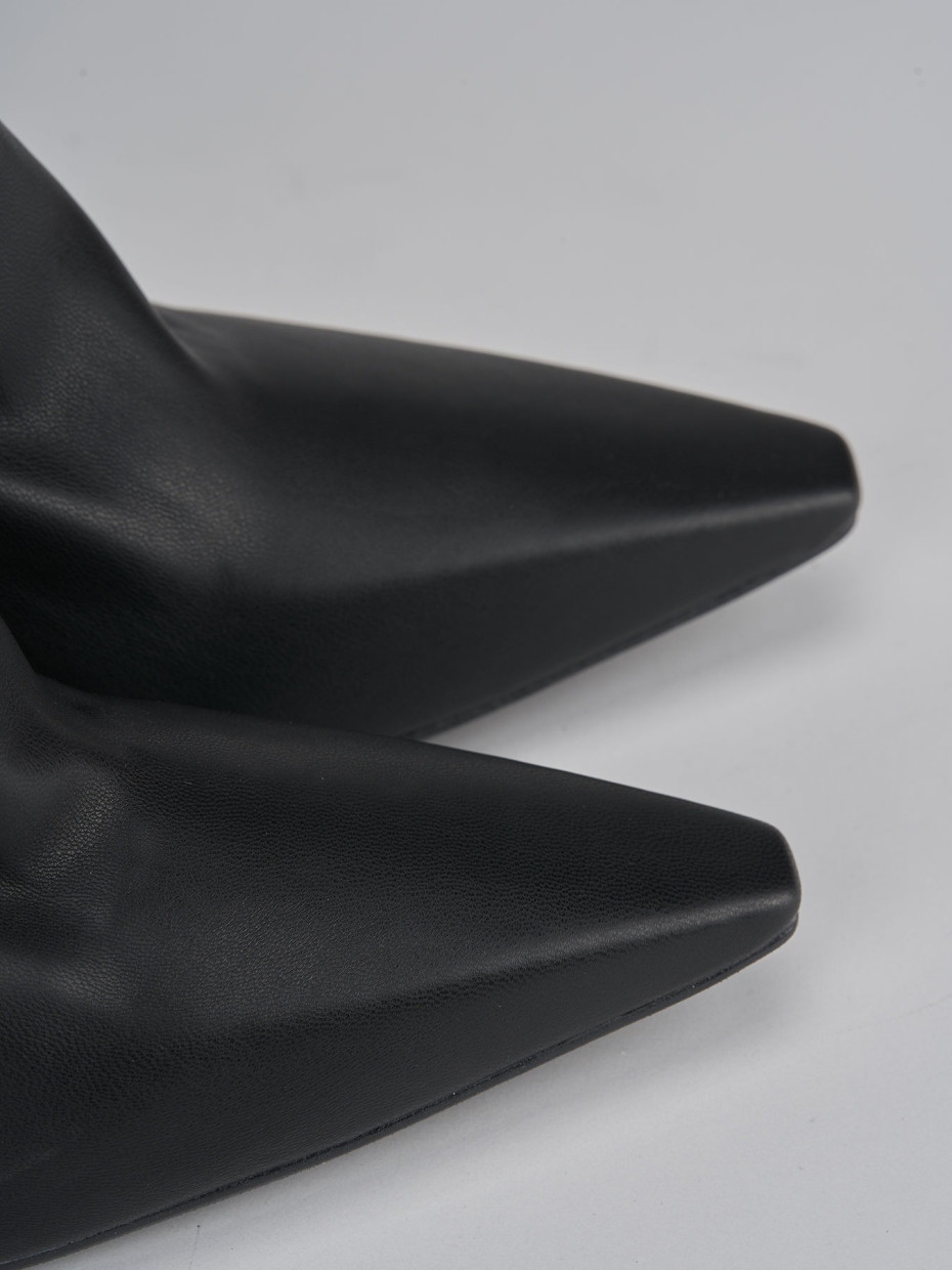 Stivali tacco 9cm pelle nero